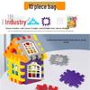3D House Building Blocks - Large Particle Educational Assembly Toys for Children
