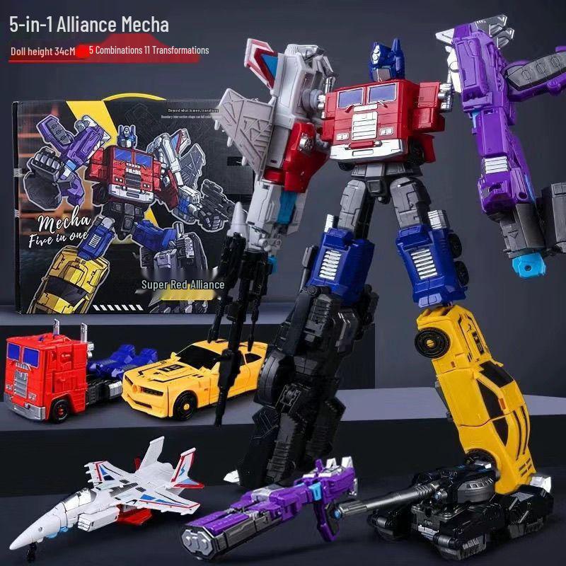 Kids' Transforming Mecha Robot Assembly Toy