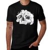 Skull With Kitten Tshirt Street Art Print Tee Shirt