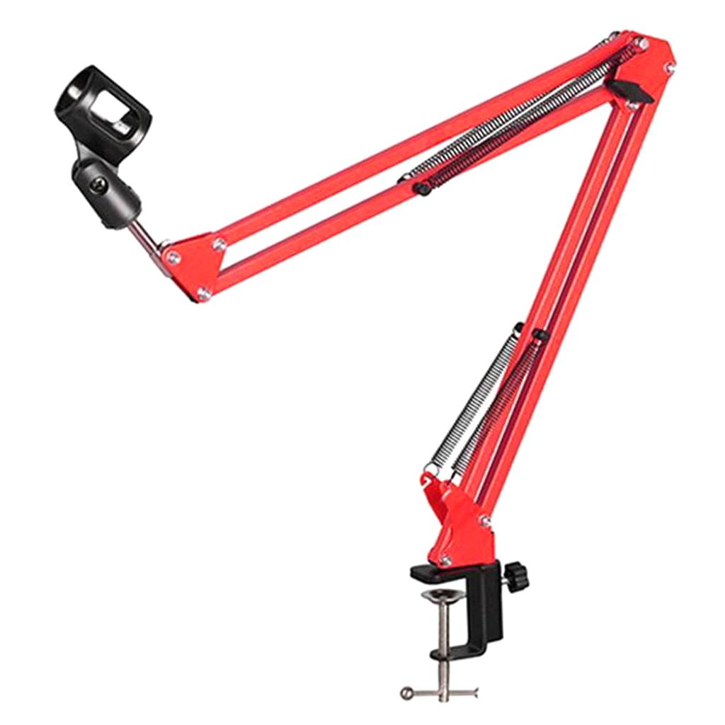 Microphone Stand Desk Adjustable Compact Microphone Suspension Boom Scissor Arm Stand Professional Streaming Clamp