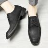 Fashion 2025 New Casual Leather Business Shoes for Men Fashion Designer Outdoor Office Flats Genuine Leather Formal Lace-Up Walking Shoe