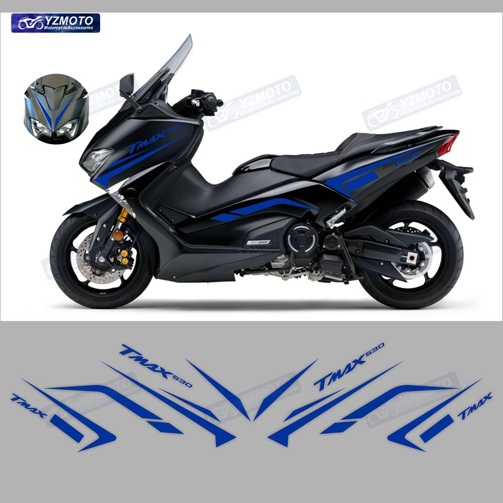 For Yamaha TMAX530 2017 2018 2019 TMAX Motorcycle Accessories Full Car Racing Fairing Sticker Waterproof Body Decal Stickers Kit