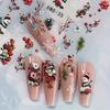 Christmas Nail Stickers - Snowflake & Snowman Patterns, Self-adhesive, Matte Finish, Festive Nail Decorations Easily Attached!