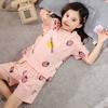 Baby Kids Pajamas Sets Cotton Boys Sleepwear Suit Summer Girls Pajamas Cartoon Cat Pijamas T-shirt+Shorts 2pcs Children Clothing