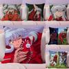 Iinuyashas Anime Fashion Pillow Case Pillow Case Plush Fabric Soft Double Sided Print Home Sofa High Quality Cushion