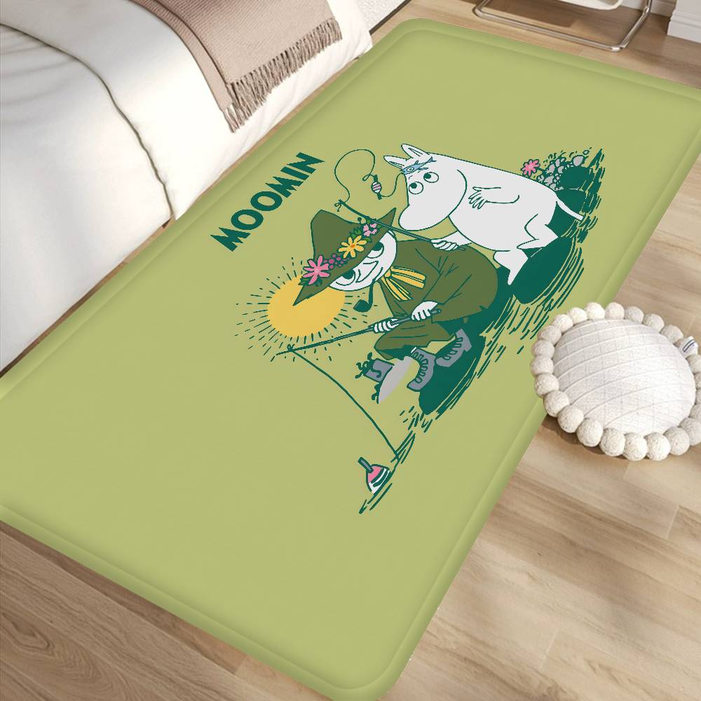 Tappetino Moomin M Carino Stile INS Morbido Pavimento Camera da Letto Casa Tappetino Lavanderia Tappeti Domestici Antiscivolo