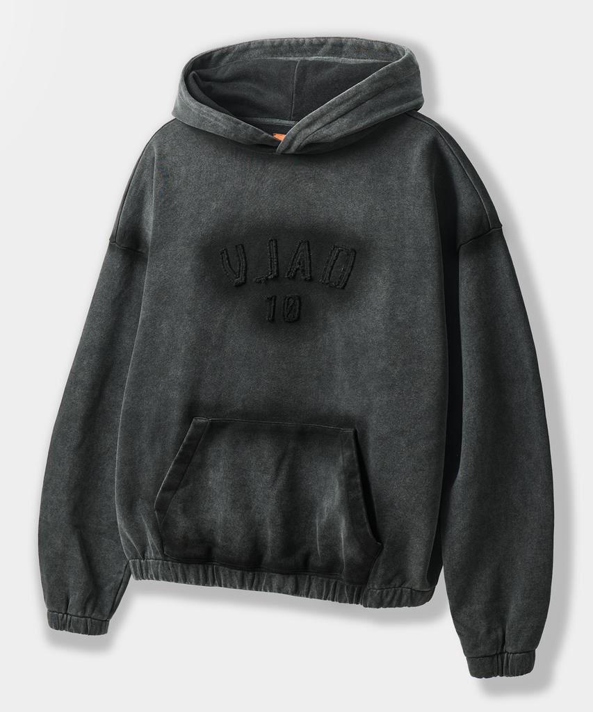 Vlad Hand Brush Applique Hoodie_Pigment Charcoal