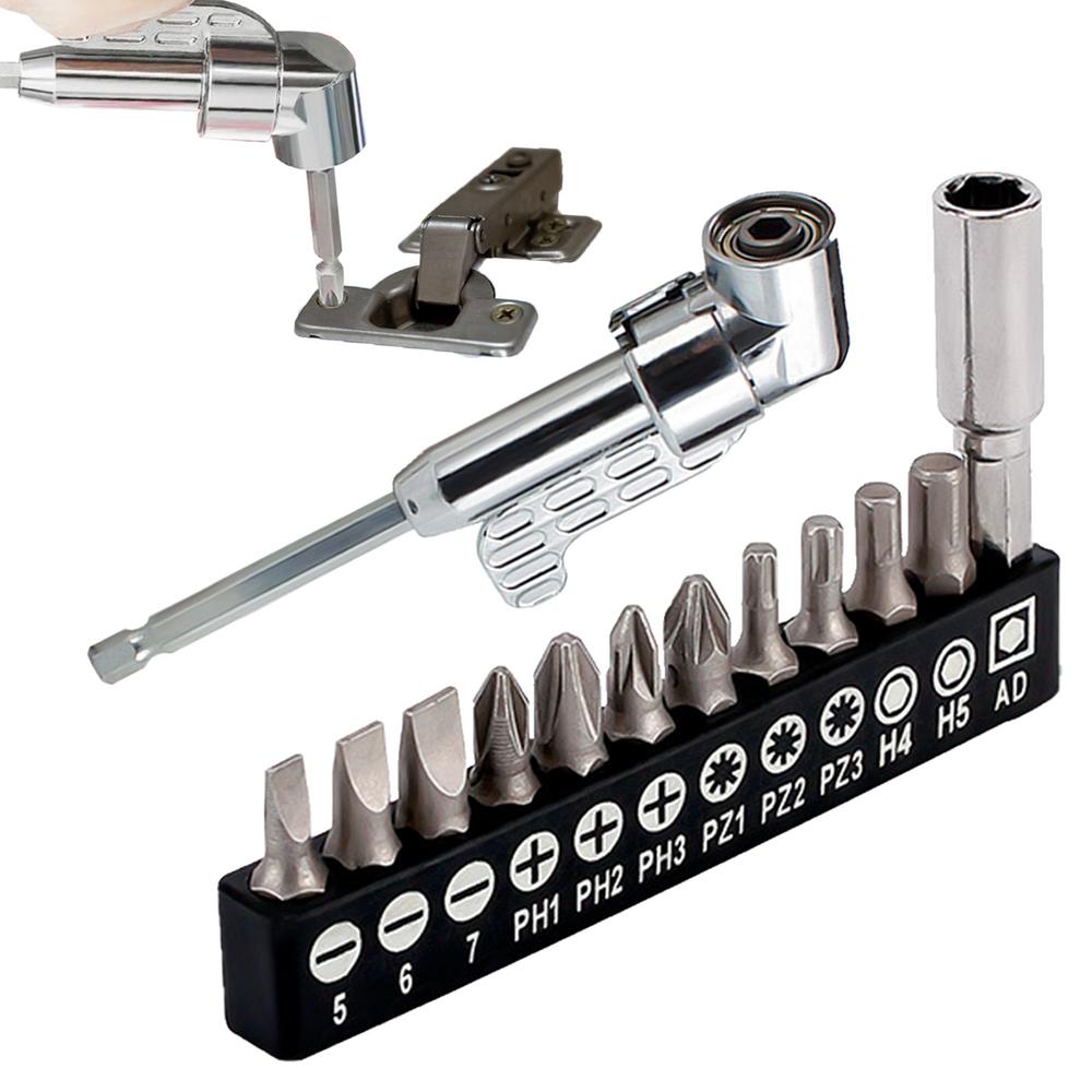 

Drill Extension Bit Holder Square Drill Bit 105 Right Angle Drill Screwdriver Set Drill Attachments Electrical Tools