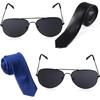Captain Costume Accessories Captain Hat Uniform Epaulets Embroidered Applique Glasses Neck Tie for Men Cosplay