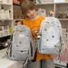 Schoolbag new fresh striped backpack female junior high school college student schoolbag casual large capacity versatile shoulder backpack tide