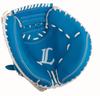 Saitama Seibu Lions x GP Baseball Blue Catcher's Mitt, Adult, Softball, Right-Handed Throw,