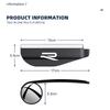 For VW Volkswagen Jetta MK5 Golf 2PCS Car Rearview Mirror Rain Eyebrow Visor Small Round Mirror For VW Volkswagen GTI R Rline Go