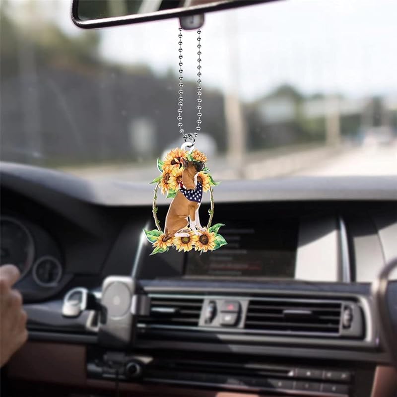 Rooster Car Hanging Ornament for Rear View Mirror, Farm Chicken Charm, Automotive Interior Pendant, Car Charm Decor, Window Wall Hangings Home