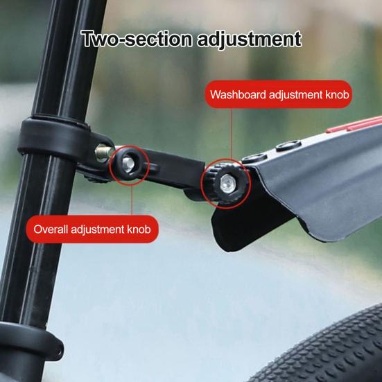 2 Pcs Bicycle Fender Adjustable Front And Rear Fenders Universal Bike Mud Guard Accessories for Mountain Road Bike