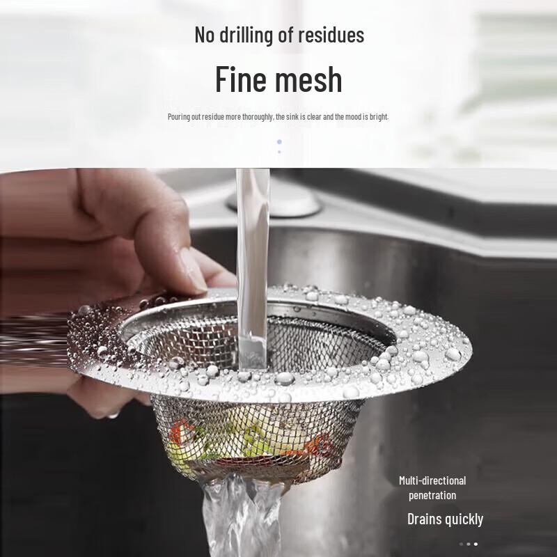 Anti-Clog Kitchen Sink Drain Strainer Basket
