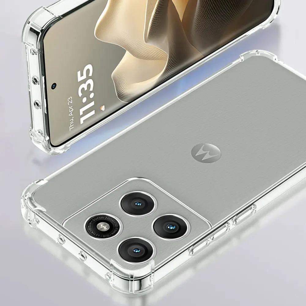 Armored case for Motorola Edge 60 Pro, Dropproof - transparent
