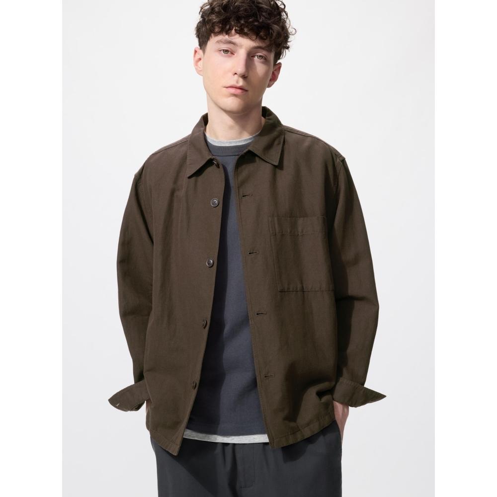 Uniqlo Japan Cotton Linen Shirt Jacket