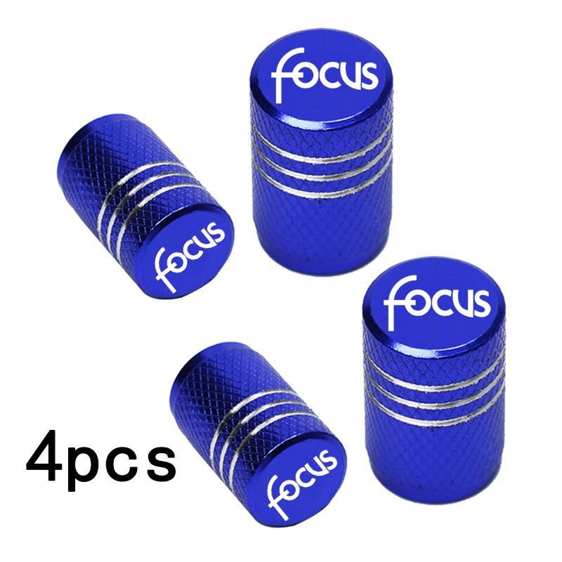 TQ012Car Wheel Tire Valve Caps Tyre Stem Covers Airdust Waterproof For Ford Focus 2 3 MK1 MK2 Fusion Escape Kuga Mondeo Accessories