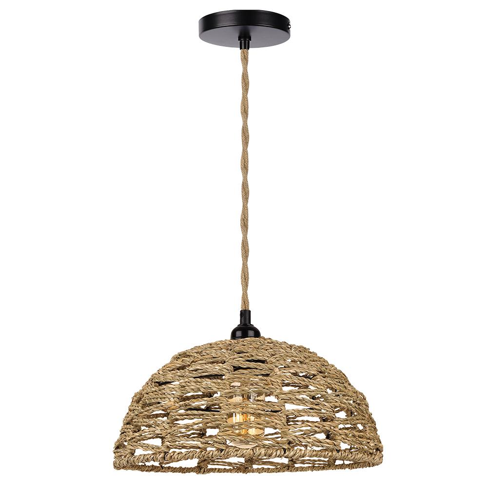 

Hemp Rope Lamp Shade Handwoven Lamp Shade Decorative Pendant Light Shade Pendant Light Cover for Living Room Farmhouse