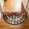 Thick Soft Non-Slip Door Mat, Artistic Polyester Floor Mat for Home Decor, Perfect for Porches & Living Rooms