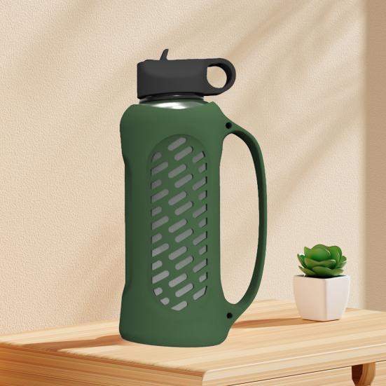Bottle Cover BPA Free Anti-scratch Hollow Out Design Silicone Portable 40oz Thermal Mug Protector Sleeve Kitchen Gadget