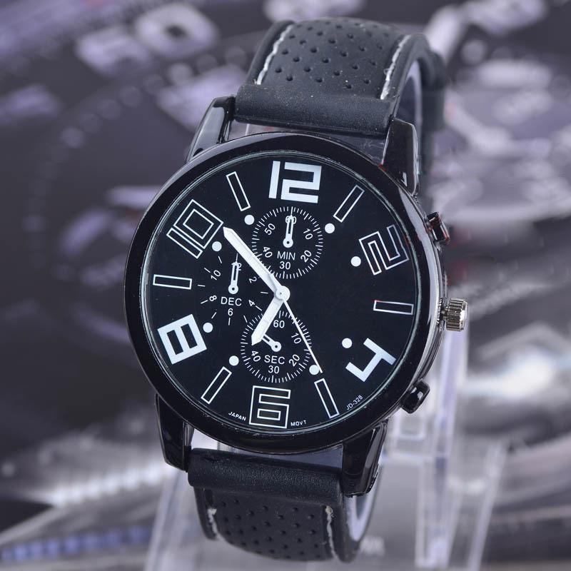 casual quartz analog silicone