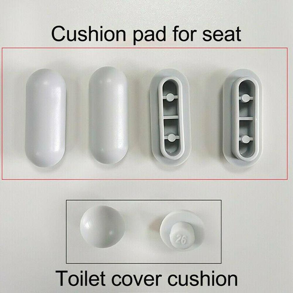 Toilet Seat Shock-proof Buffers Bumpers Replacement For Pads Accessories Parts 4Pcs Seat 2PcsTop Cover Toilet Repair Parts