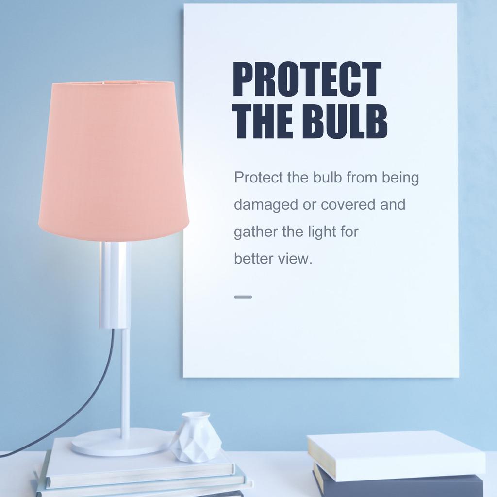 Simple Cone Lamp Shade Cover Cloth for Desk Bedside Table Lamp Home Hotel Replacement Soft Light Table Shade Cloth Lampshade