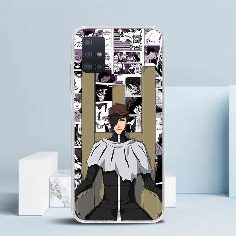 Aizen Sousuke Bleach Phone Case For Samsung Galaxy A52 A32 A22 A12 A51 A50S A30S A10S Note 20 Ultra 10 S10 Plus A31 A20 A71 A72