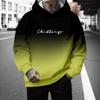 3D Digital Print Hooded Sweatshirt Men Loose Fit Casual Wear