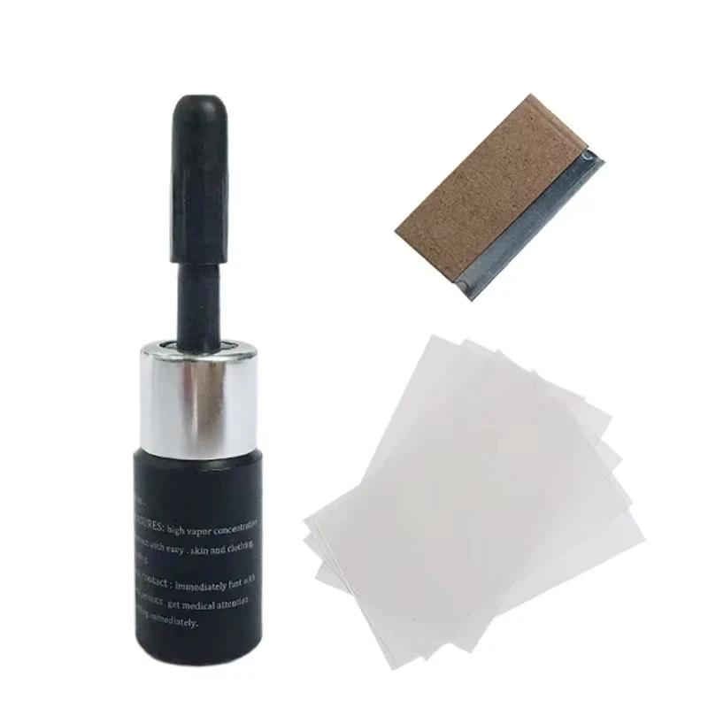 

Набор инструментов для самостоятельного ремонта лобового стекла автомобиля, жидкость для наноремонта автомобильного стекла, восстановление царапин, трещин, лобового стекла, смола + лезвие + полоска чёрный