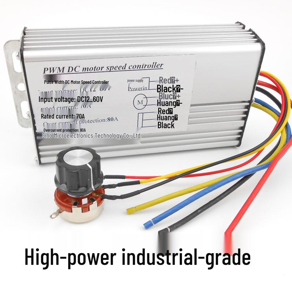 Industrial High Power Stepless PWM DC Motor Speed Controller for 12V-36V Motors