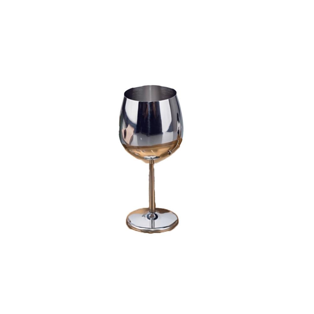 Rust-resistant Mini Stainless Steel Wine Glass Drop-resistant Tall Cup Durable Goblet  Restaurant