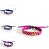 Genshin Impact Leuchtendes Gradient Geflochtenes Armband Mit Multifunktions-Elementalknöpfen