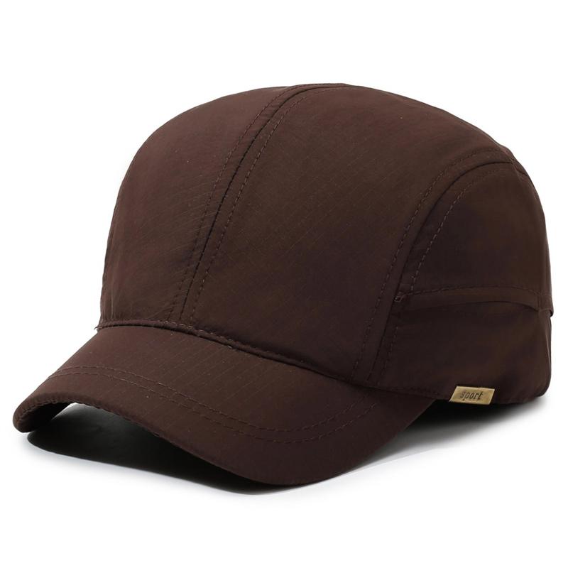 Men's Summer Sunscreen Cap Outdoor Sports Sunshade Hat Breathable Quick-Drying Short Brim Baseball Cap