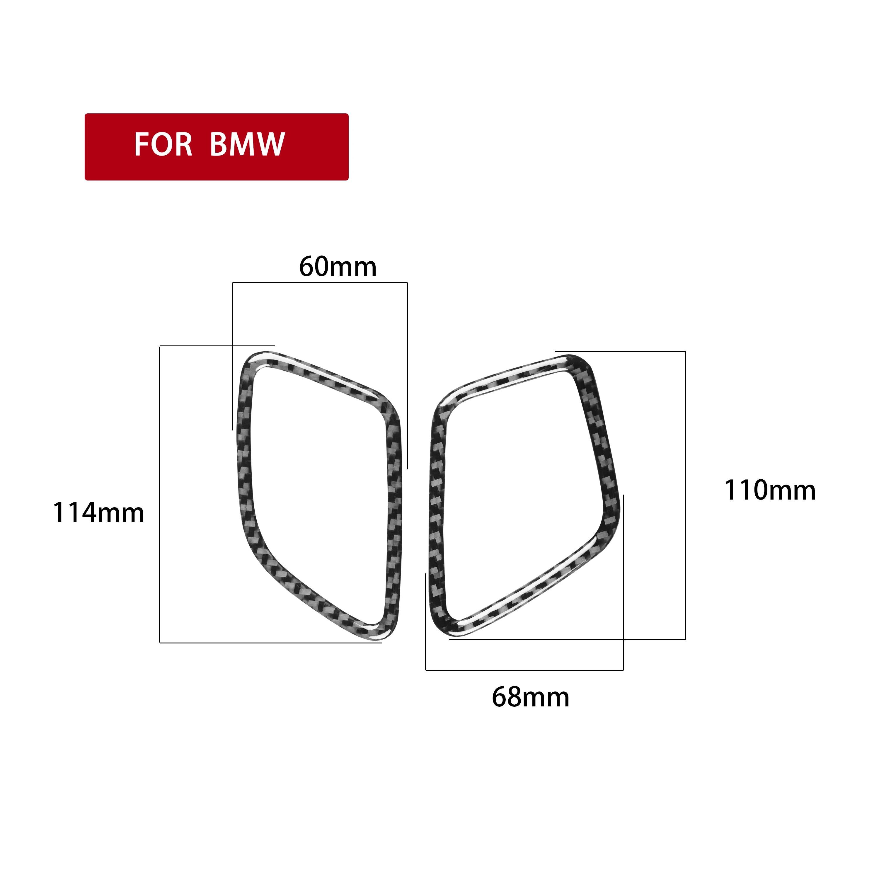 

Автомобильная декоративная наклейка на вентиляционное отверстие для BMW F25 F26 X3 X4 2011-2016, автомобильные аксессуары для интерьера из углеродного волокна RHD чёрный