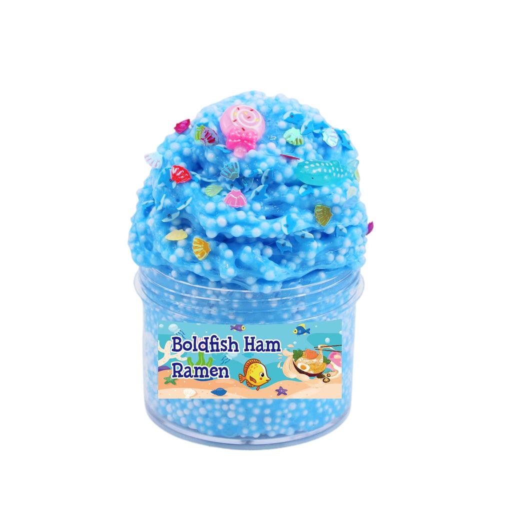 Festive Fluffy Slime Kit, Colored Clay Crystal Glue with Foam, DIY Craft Supplies for Decompression and Holiday Gift Presents