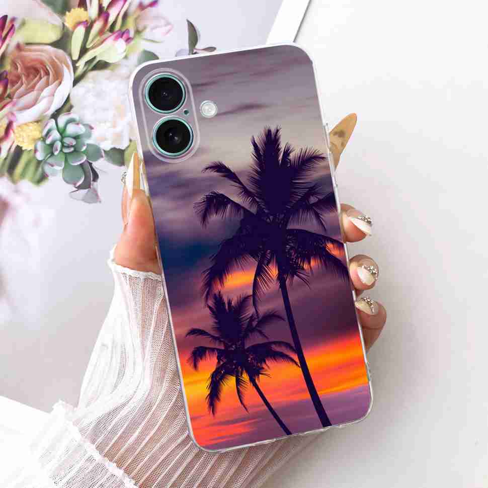 

For iPhone 16 6.1 A3287 Case Cartoon Tiger Butterfly Silicone TPU Cover For iPhone 16Plus 16+ A3290 6.7 Phone Cases Fundas IPhone 16