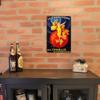 Metal Tin Morlant Reims Champagne Vintage French Posters Tin Sign Poster Wall Art Plaque Sign for Bar Coffee Office Wall Decor