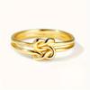 Ladies' Fashionable and Personalized Knot Ring, Creatively Designed, Suitable for Both Men and Women's Daily Casual and Simple Style