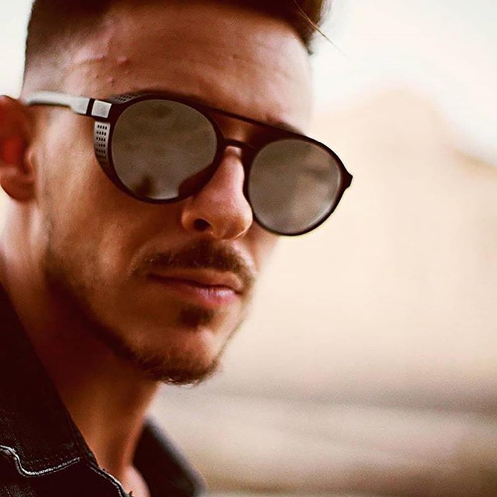 

Classic Punk Sunglasses Men Brand Designer Sunglasses Men Vintage Sun Glasses for Men Punk UV400 C5