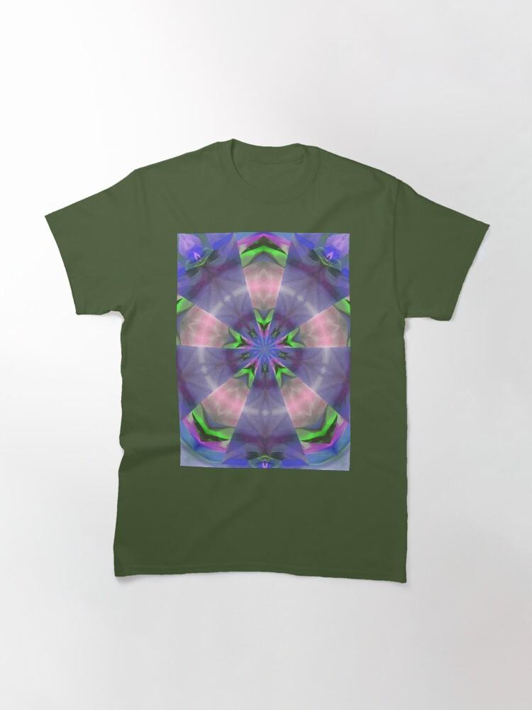 Pentangle Pastel Shades Multicolored Kaleidoscope Pentangle Pattern 9 Classic T-Shirt