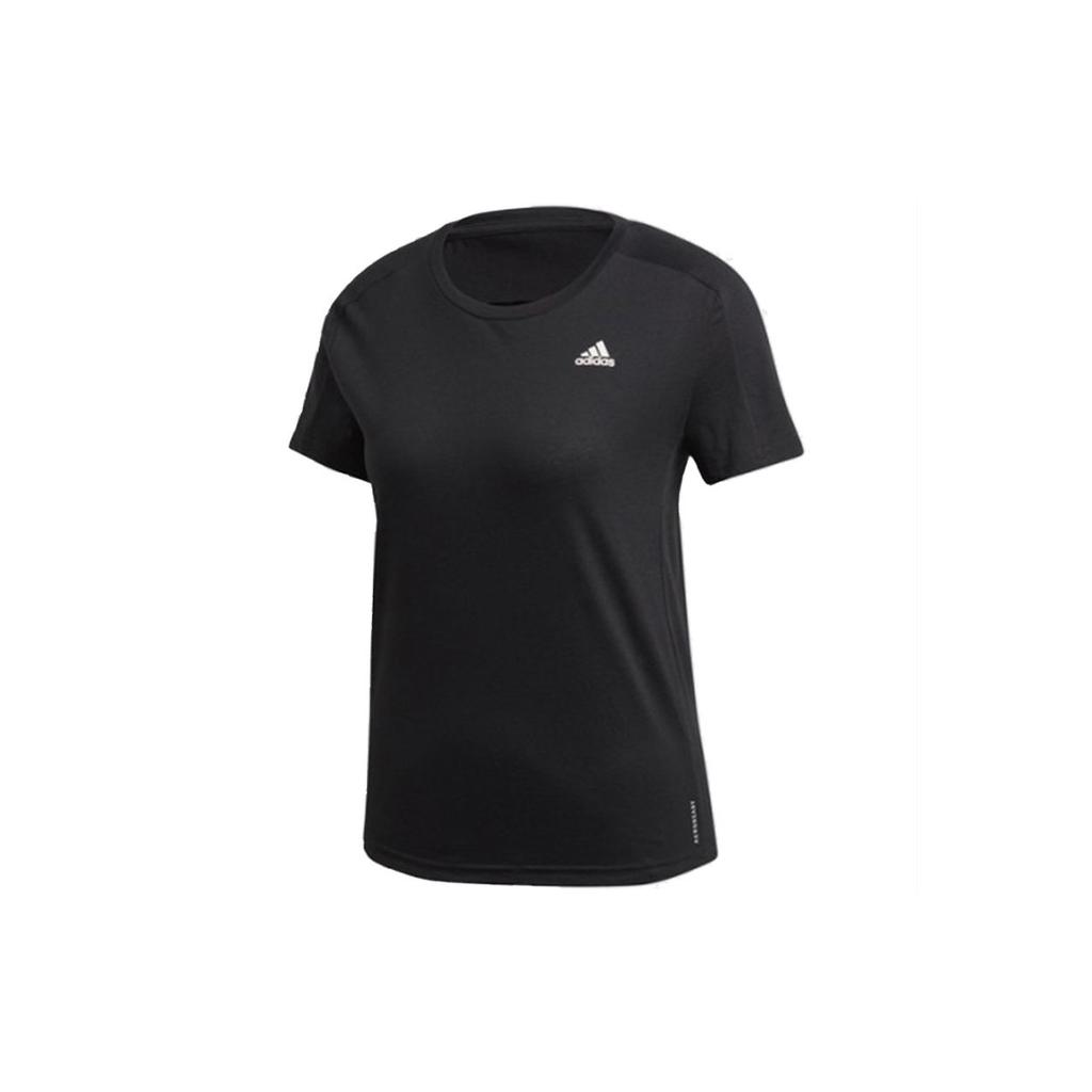 Adidas Training Running Short Sleeve T-Shirt Women Tops Black GC6649