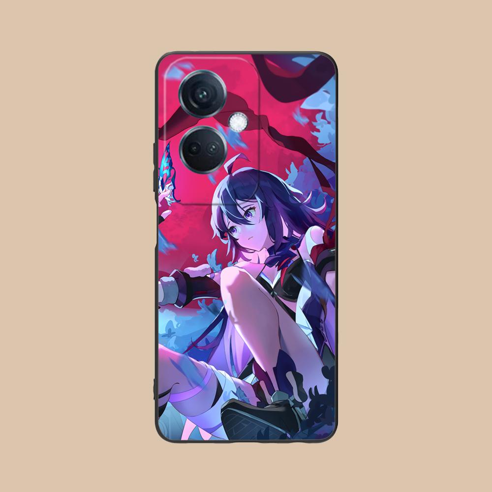 

HSR Seele Matte TPU Mobile Phone Case for OPPO Reno 14 13 12 11 10 9 8 7 6 5 F T Pro 5G Colorful Printing Cover OPPO Reno14 Pro