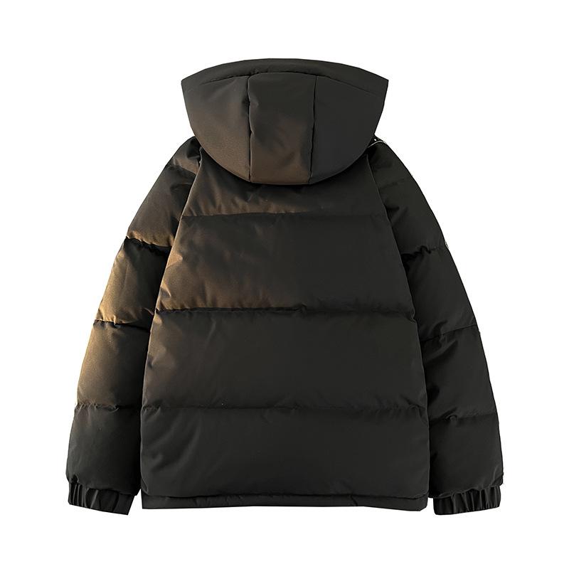 Fashion Trendy Hooded Solid Color Versatile 90 White Duck Down Down Jacket for Both Men and Women, Teenagers Casual Warm Jacket