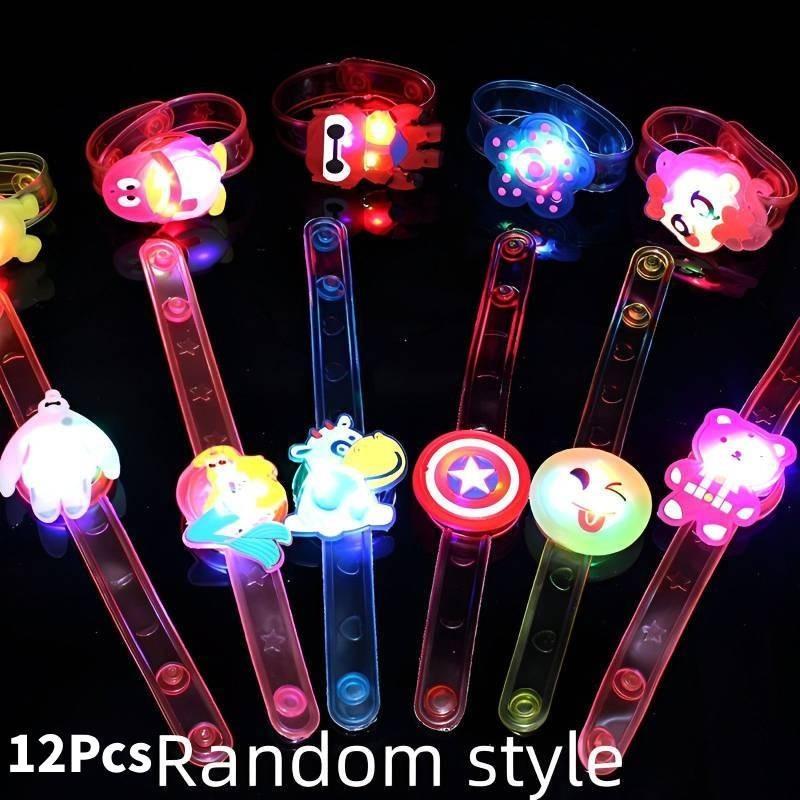 Bright Christmas Glow Bracelets Toys Stocking Stuffers Gift Birthdays Party Supplies