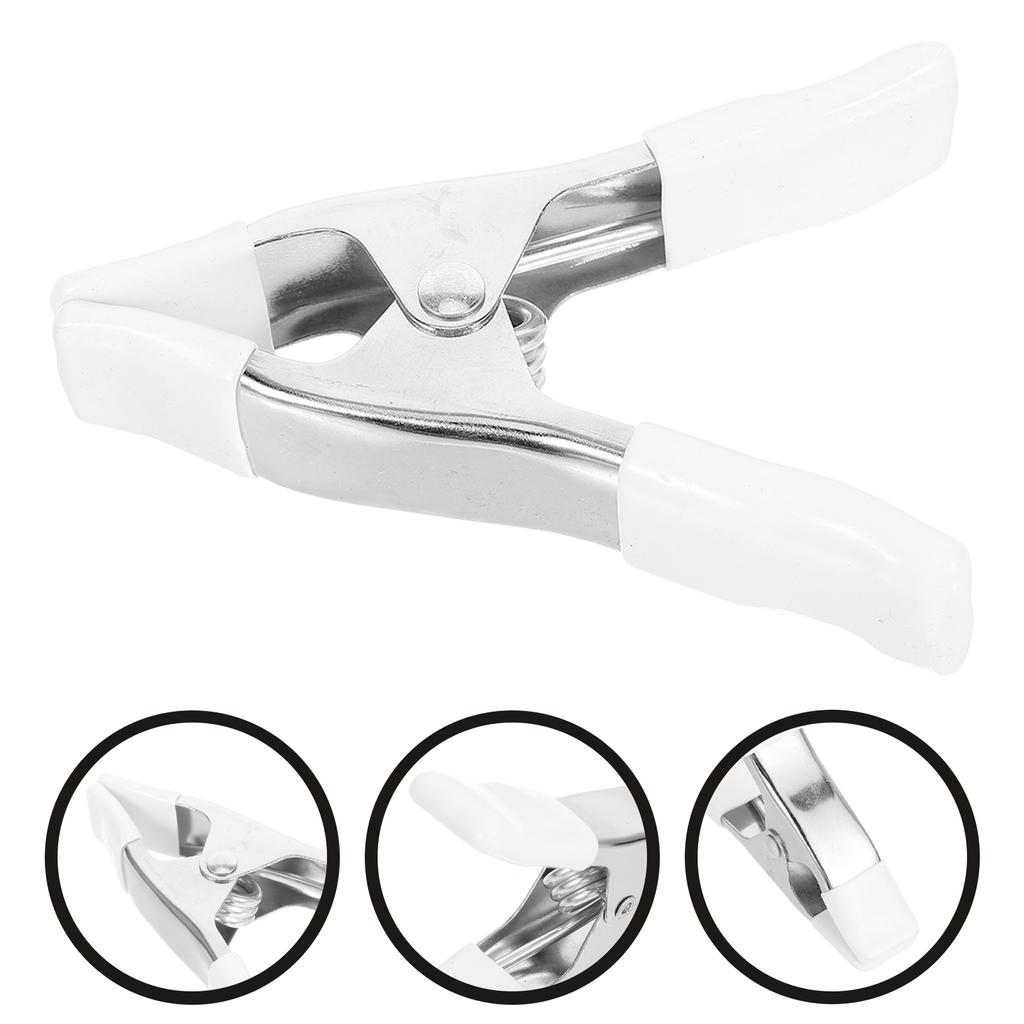 3 Pcs Size Spring Clip A-shaped Clips Backdrop Bride Clamps for