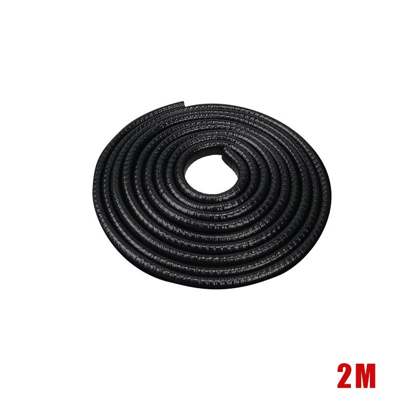 

2/3/5M защитная полоса для кромки двери автомобиля, защитная накладка для защиты от столкновений с помощью стальной накладки для стайлинга автомобиля 2M Black