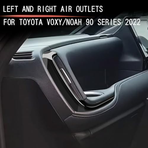 Front air conditioning cover, air vent cover, air duct defogger bezel cover, air conditioning panel, ABS material, compatible with Toyota Voxy and Noa
