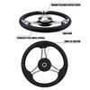 13.5inch Universal Stainless Steel Steering Wheel Without Knob Replacement Marine Accessories Boat Steering Wheel